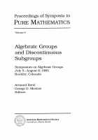 Algebraic groups and Discontinuous subgroups.pdf
